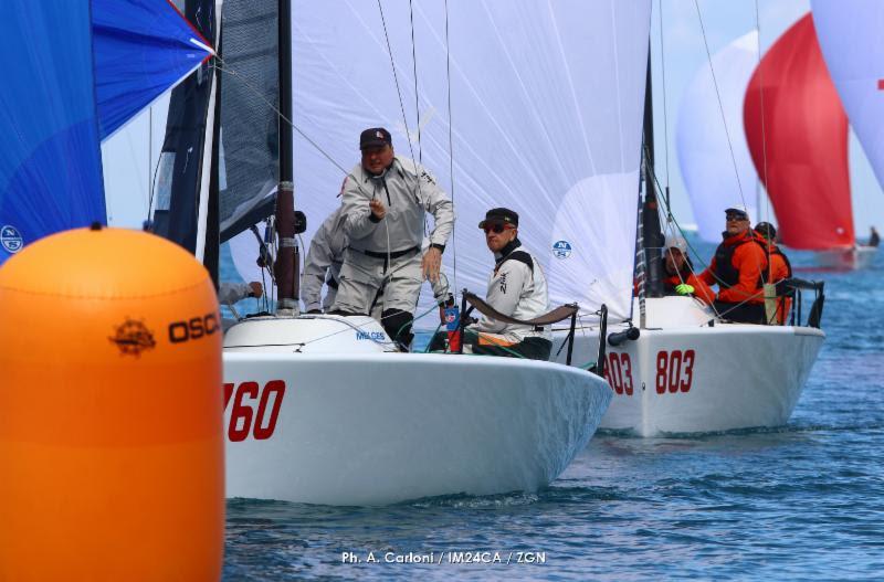 Ukrainian Arctur of Vasyl Gureyev UKR661/760 crossed the finishing line as third today - 2019 Melges 24 European Sailing Series, Day 2 photo copyright Andrea Carloni / IM24CA / ZGN taken at Yacht Club Marina Portorož and featuring the Melges 24 class