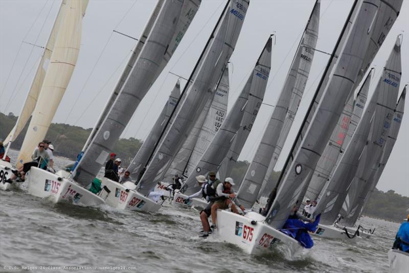 Melges 24 fleet at the Sperry Charleston Race Week 2019 photo copyright U.S. Melges 24 Class Association taken at  and featuring the Melges 24 class