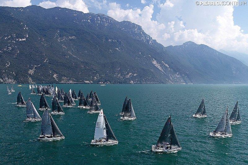 Melges 24 European Championship 2018 on Lake Garda photo copyright Pierrick Contin taken at Fraglia Vela Malcesine and featuring the Melges 24 class