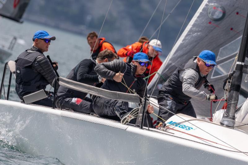 Miles Quinton's Gill Race Team GBR694 with Geoff Carveth at the helm leads the Corinthian division - 2019 Melges 24 European Sailing Series - photo © IM24CA / Zerogradinord