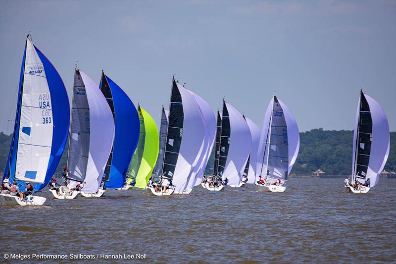 2019 Melges 24 U.S. National Championship - Day 2 photo copyright Hannah Lee Noll taken at Fairhope Yacht Club and featuring the Melges 24 class