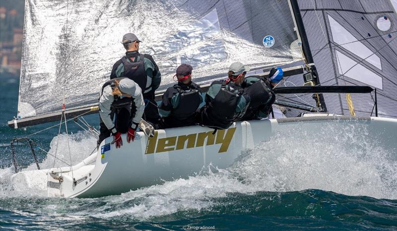 The Corinthian division sees once again Tõnu Tõniste's Lenny EST790 achieving the success. - Melges 24 European Sailing Series at Riva del Garda, Italy photo copyright Mauro Melandri / Zerogradinord taken at Fraglia Vela Riva and featuring the Melges 24 class