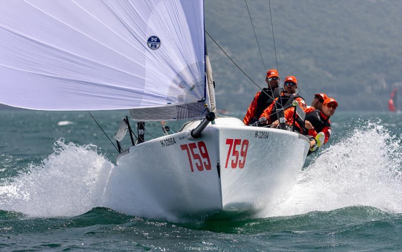 Awesome conditions for sailing on Lake Garda during two days of the event. - Melges 24 European Sailing Series at Riva del Garda, Italy photo copyright Mauro Melandri / Zerogradinord taken at Fraglia Vela Riva and featuring the Melges 24 class