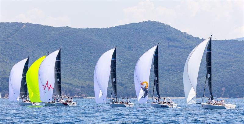 Melges 24 European Sailing Series - Day 1 photo copyright Zerogradinord / IM24CA taken at Club Nautico Scarlino and featuring the Melges 24 class