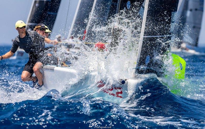 Enjoyable sailing conditions in Scarlino for Melges 24 fleet at the 4th event of the Melges 24 European Sailing Series photo copyright IM24CA / Zerogradinord taken at Club Nautico Scarlino and featuring the Melges 24 class