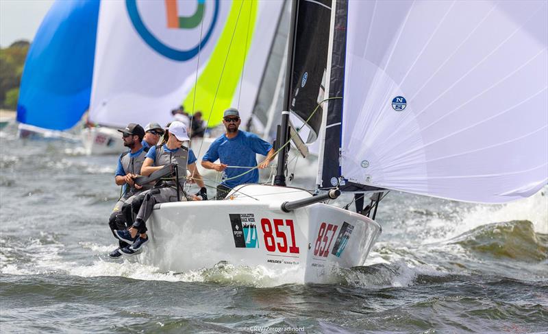 Bruce Ayres' Monsoon is completing the provisional podium of the 2019 U.S. National Ranking Series photo copyright Zerogradinord / IM24CA taken at Grand Traverse Yacht Club and featuring the Melges 24 class