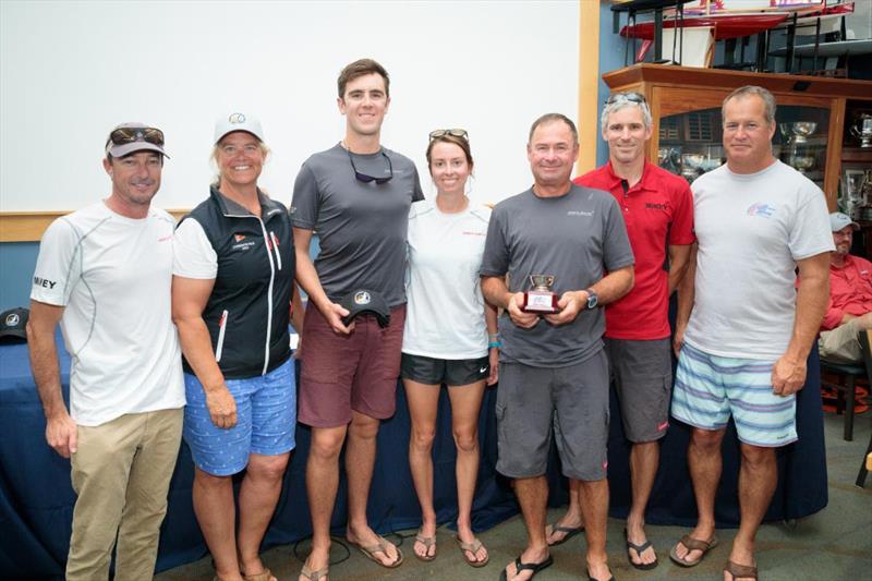 3rd Place, 2019 Melges 24 North American Championship - MiKEY: Jeff Madrigali, Mark Ivey, MarsKevin LeBarron, Ian Sloan, Serena Vilage photo copyright Bill Crawford - Harbor Pictures Company taken at Grand Traverse Yacht Club and featuring the Melges 24 class