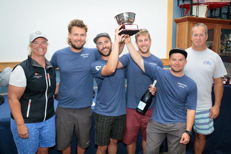 1st Place Corinthian, 2019 Melges 24 North American Corinthian Champions - Sunnyvale: Fraser McMillan, Aidan Koster, Alexander Levkovskiy, Keegan Moynihan - 2019 Melges 24 North American Championship photo copyright Bill Crawford - Harbor Pictures Company taken at Grand Traverse Yacht Club and featuring the Melges 24 class