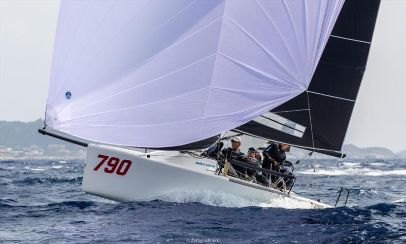 Tõnu Tõniste's Lenny EST790  (6-9-5 today) occupies the provisional second place on the Corinthian podium - 2019 Melges 24 Pre-Worlds - photo © IM24CA/Zerogradinord