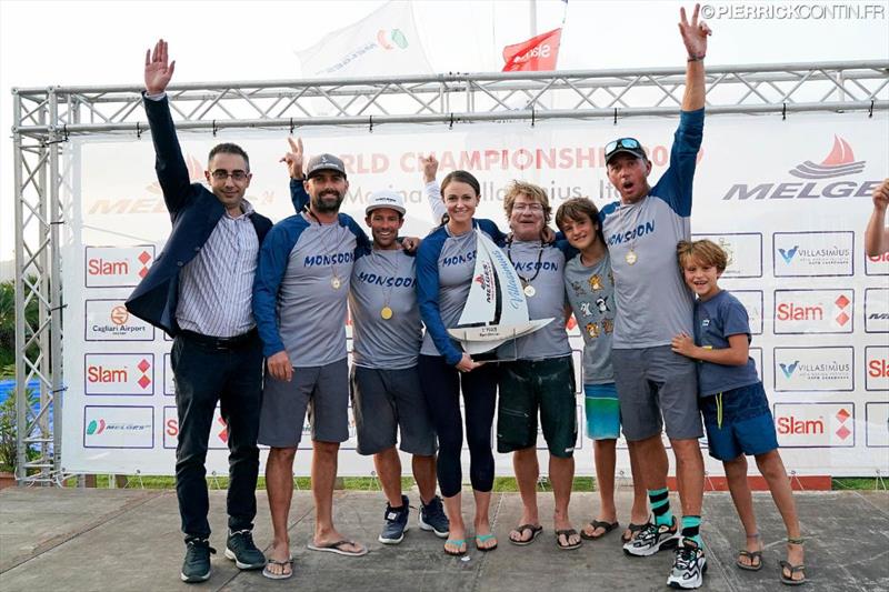 2019 Melges 24 Worlds second best - Monsoon USA851 of Bruce Ayres with Mike Buckley, Federico Michetti, George Peet and Chelsea Simms photo copyright Pierrick Contin / IM24CA taken at Lega Navale Italiana and featuring the Melges 24 class