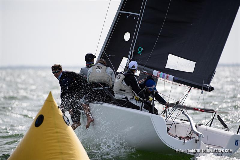 Peter Duncan's Melges 24 829 leading the fleet - 2020 Helly Hansen NOOD Regatta St. Petersburg photo copyright Paul Todd / www.outsideimages.com taken at St. Petersburg Yacht Club, Florida and featuring the Melges 24 class