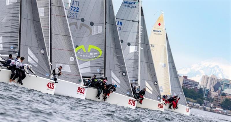 The starting line of the 2020 Melges 24 Worlds in Charleston is getting closer photo copyright IM24CA / Zerogradinord taken at  and featuring the Melges 24 class