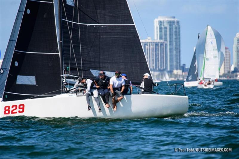 2020 Melges 24 Helly Hansen St. Petersburg NOOD Regatta winner Peter Duncan sailing Relative Obscurity photo copyright Paul Todd / Outside Images taken at  and featuring the Melges 24 class