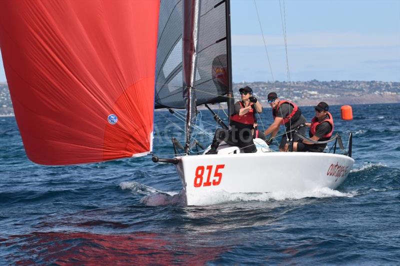 Silas Nolan is skippering Outrage-us in the 2020 Melges 24 SA State Championships - photo © Ally Graham