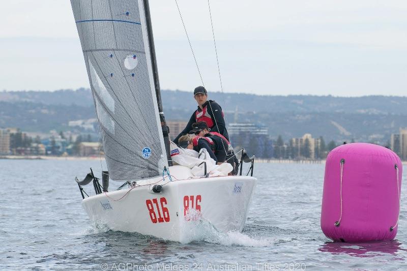 Matthew Speirs' Amigos won two races on Day 3 of the Melges 24 Nationals photo copyright Ally Graham taken at Adelaide Sailing Club and featuring the Melges 24 class