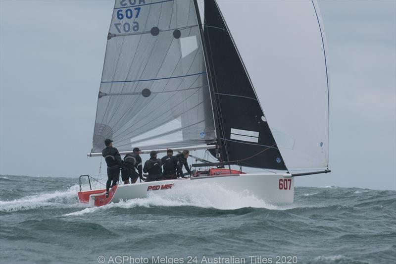 Robbie Deussen and his team on Red Mist came away with their second national title in a row - 2020 Australian Melges 24 National Championships photo copyright Ally Graham taken at Adelaide Sailing Club and featuring the Melges 24 class