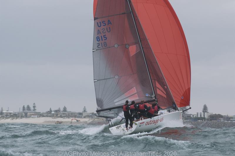 There were some big waves on the final day as well as strong winds - 2020 Australian Melges 24 National Championships photo copyright Ally Graham taken at Adelaide Sailing Club and featuring the Melges 24 class