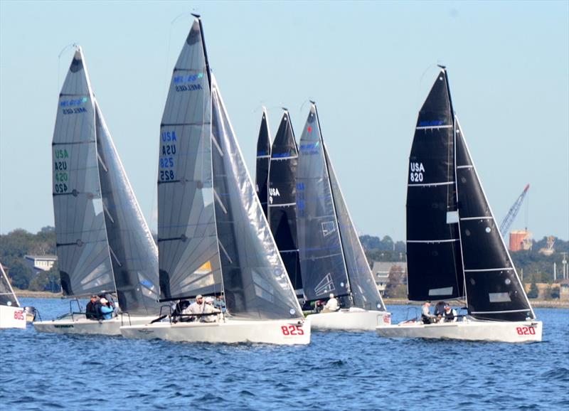 Bora Gulari [USA820] with his crew of Kyle Navin, Norman Berge, Ian Liberty and American Magic's CEO/Skipper Terry Hutchinson stood second with a 4-5-1-2-2 record and 14 points photo copyright Talbot Wilso taken at Pensacola Yacht Club and featuring the Melges 24 class