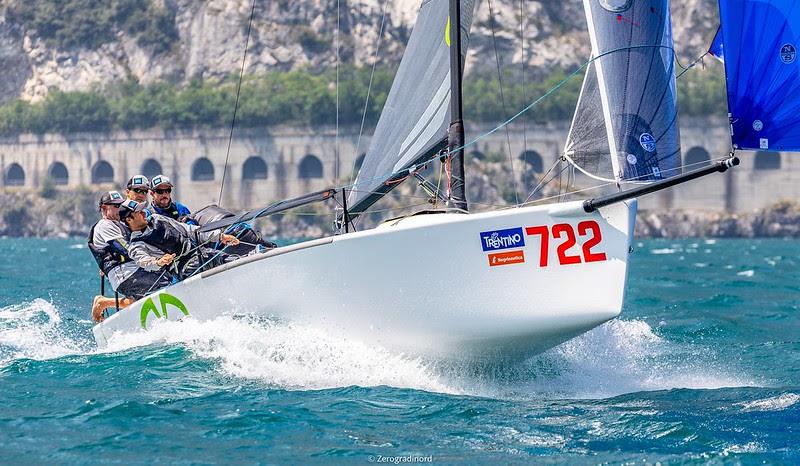 Altea ITA722 of Andrea Racchelli - the winner of ACT 1 of the Italian Melges24Tour 2020 in Torbole - July, 2020 - photo © Zerogradinord / IM24CA