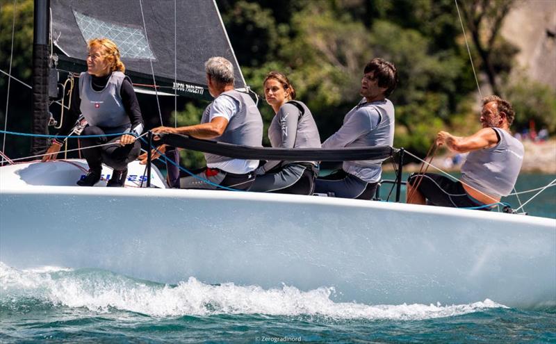 Michele Paoletti onboard Strambapapà ITA689 - 2020 Melges 24 European Sailing Series Event #1 in Torbole, Italy photo copyright Zerogradinord / IM24CA taken at Fraglia Vela Riva and featuring the Melges 24 class