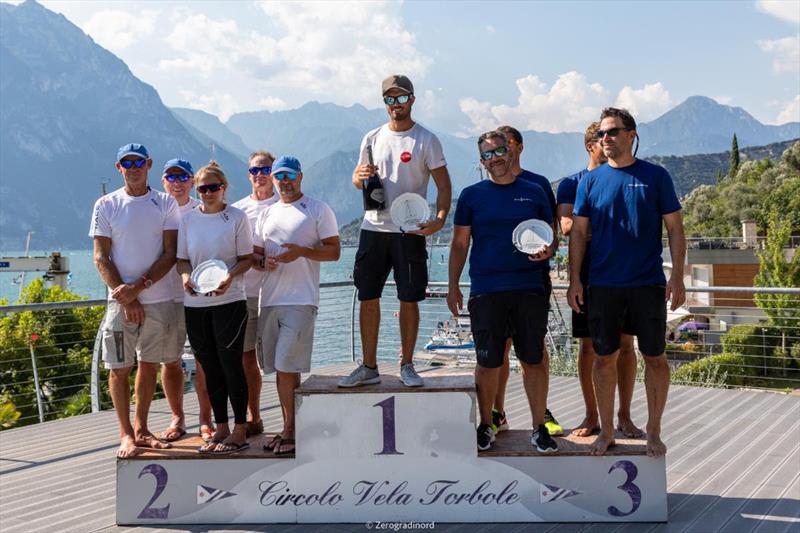 Corinthian Top 3 of the 2020 Melges 24 European Sailing Series Event #1 in Torbole, Italy photo copyright Zerogradinord / IM24CA taken at  and featuring the Melges 24 class