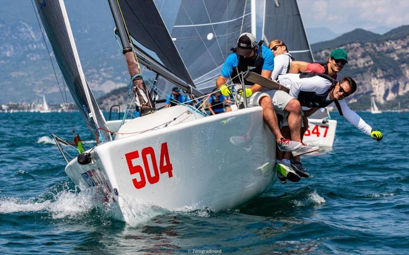 Disco Volante GER504 of Sebastian Gastl - 2020 Melges 24 European Sailing Series Event #1 in Torbole, Italy - photo © Zerogradinord / IM24CA