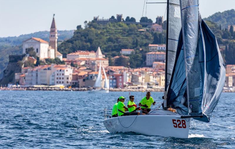  Fabio Rochelli's Zero-24 ITA528 is third in the Corinthian division at the 2020 Melges 24 European Sailing Series Event #3 in Portoroz, Slovenia after Day One - photo © Zerogradinord / IM24CA 