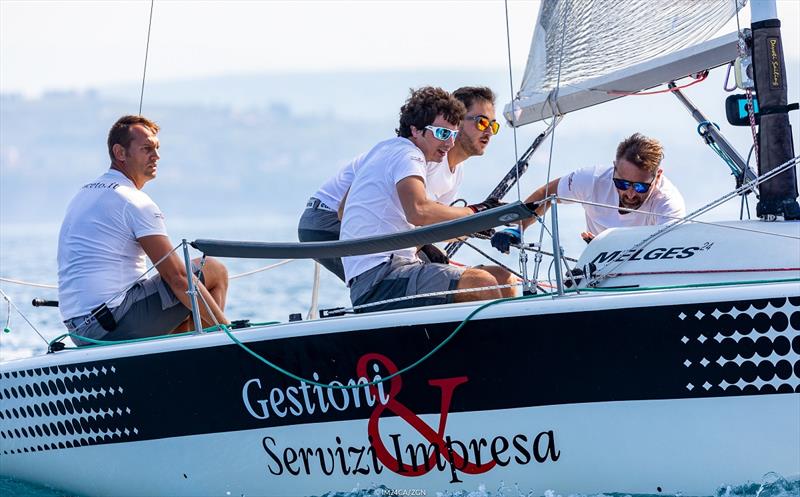 Much of IM24CA's credit goes to Davide Rapotez, the owner and helmsman of Destriero ITA579, for organizing the Melges 24 regatta in Trieste photo copyright Zerogradinord / IM24CA taken at  and featuring the Melges 24 class