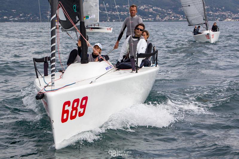 Michele Paoletti's Strambapapa ITA689 had a good fight with Peter Karrie's Nefeli GER673 today, being third in overall rankings  in Trieste at the final event of the 2020 Melges 24 European Sailing Series  photo copyright Patrizia Bagat taken at  and featuring the Melges 24 class