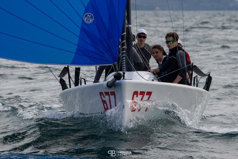 White Room GER677 of Michael Tarabochia with Luis Tarabochia at the helm is on  the second position in the overall results being now the best Corinthian team in Trieste at the final event of the 2020 Melges 24 European Sailing Series photo copyright Patrizia Bagat taken at  and featuring the Melges 24 class