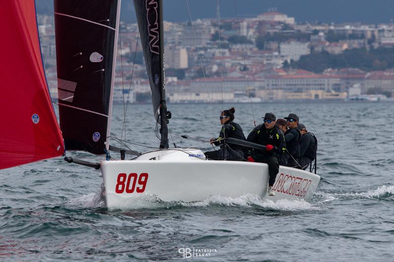 Arkanoe by Montura ITA809 of Sergio Caramel won today's only race in Trieste at the final event of the 2020 Melges 24 European Sailing Series photo copyright Patrizia Bagat taken at  and featuring the Melges 24 class