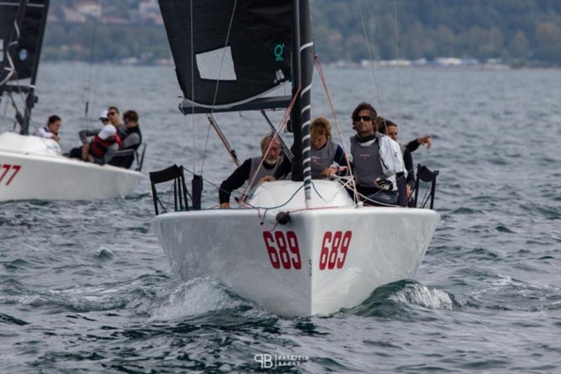 Today's only race belonged to Italy. Michele Paoletti's Strambapapa ITA689, pleased his home town taking a bullet ahead of other Italian team Arkanoe by Montura ITA809 of Sergio Caramel photo copyright Miriam Zorzenoni taken at  and featuring the Melges 24 class
