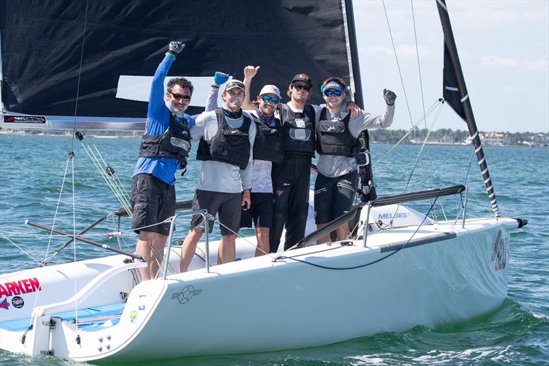 Bora Gulari defends 2020 Melges 24 title with his team on 'New England Ropes' - Bacardi Cup Invitational Regatta photo copyright Matias Capizzano taken at Biscayne Bay Yacht Club and featuring the Melges 24 class