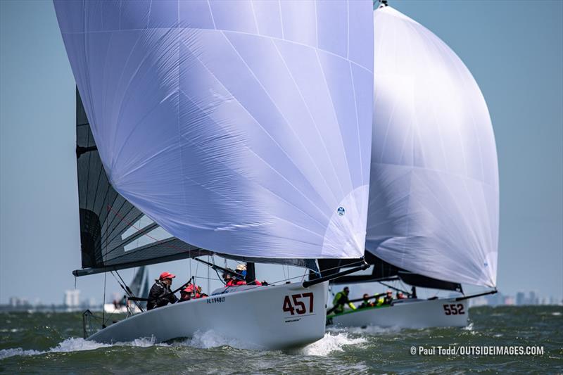 2021 Helly Hansen NOOD Regatta St. Petersburg photo copyright Paul Todd / www.outsideimages.com taken at St. Petersburg Yacht Club, Florida and featuring the Melges 24 class