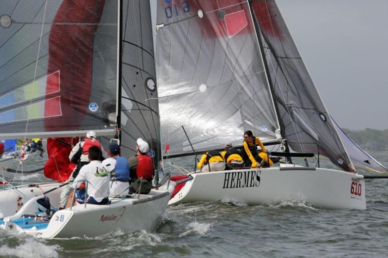 Michael Lenkeit with his great friend William Morang at the helm of Rapscallion - photo © U.S. Melges 24 Class Association