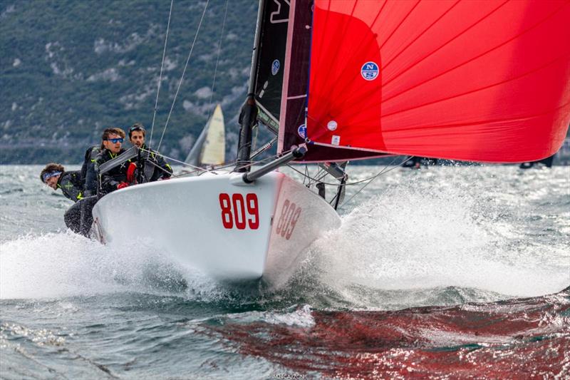 Arkanoe by Montura ITA809 of Sergio Caramel - Melges 24 European Sailing Series 2021 - Event 1 - Malcesine, Italy  - photo © IM24CA / Zerogradinord