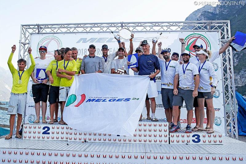 Much coveted Giorgio Zuccoli Trophy has been in the hold of the reigning Melges 24 European Champion - Gianluca Perego's Maidollis (ITA854) with the crew of Carlo Fracassoli, Enrico 'Chicco' Fonda, Stefano Lagi and Matteo Ramian since August 2018 photo copyright Pierrick Contin taken at  and featuring the Melges 24 class