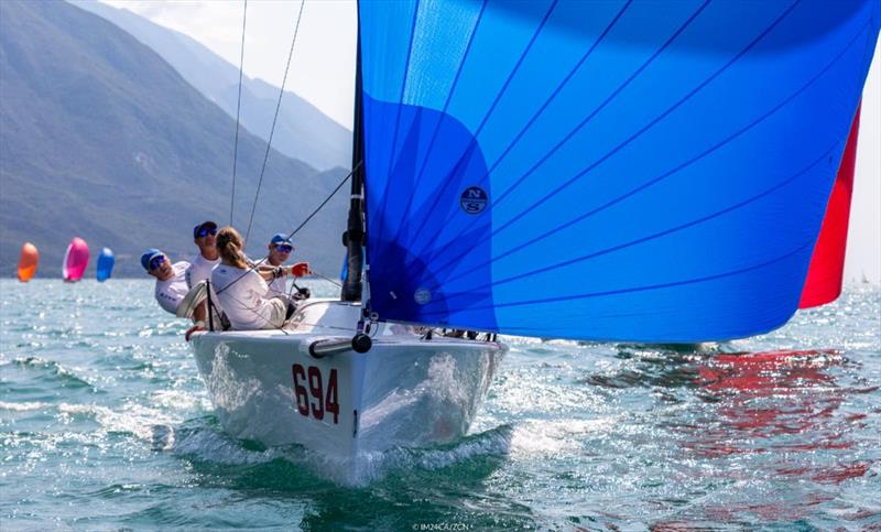 Gill Race Team GBR694 of Miles Quinton with Geoff Carveth at the helm - Melges 24 European Sailing Series 2021 Event 3 - Riva del Garda, Italy - photo © IM24CA / ZGN