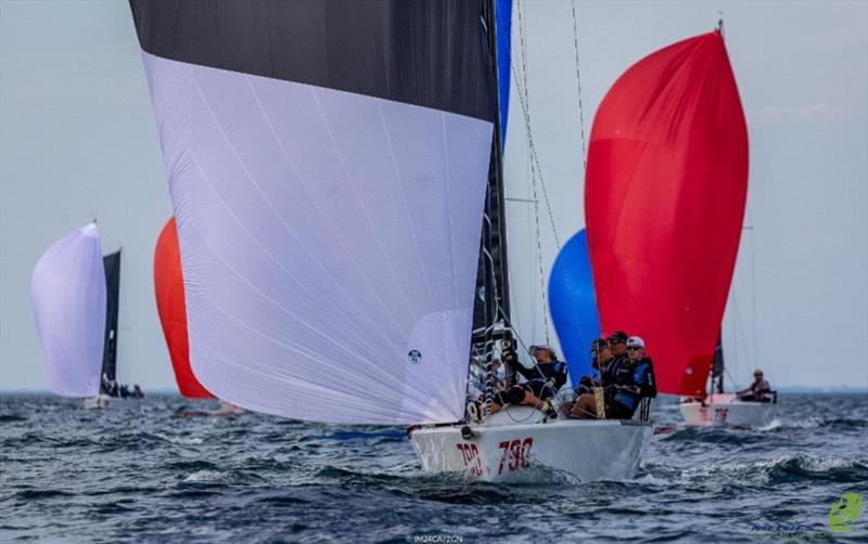 Lenny EST790 of Tõnu Tõniste leads the pack after Day One at the Melges 24 European Championship 2021 in Portoroz, Slovenia photo copyright IM24CA / ZGN taken at Yacht Club Marina Portorož and featuring the Melges 24 class
