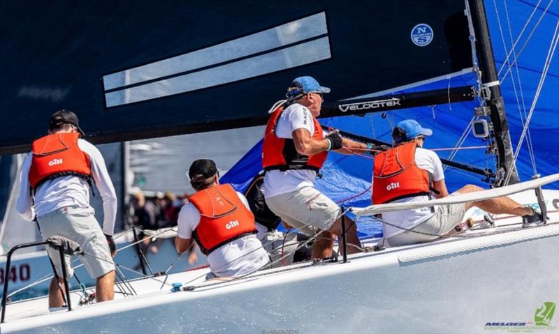 Gill Race Team GBR694 of Miles Quinton is seated on the eighth position of the Melges 24 European Sailing Series 2021 current ranking - Portoroz, Slovenia photo copyright IM24CA / ZGN taken at  and featuring the Melges 24 class