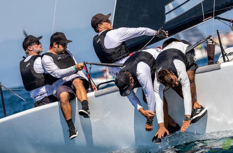 Sixth in the current ranking of the Melges 24 European Sailing Series 2021 is German Peter Karrie's Nefeli - Portoroz photo copyright IM24CA / ZGN taken at  and featuring the Melges 24 class