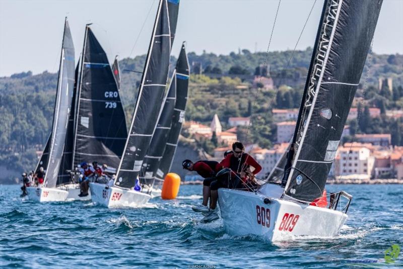 Sergio Caramel's Arkanoe by Montura ITA809 leading the ranking of the Melges 24 European Sailing Series 2021 before the final event - Portoroz, Slovenia photo copyright IM24CA / ZGN taken at  and featuring the Melges 24 class
