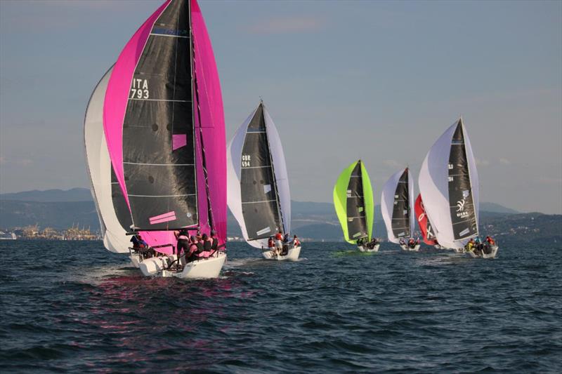 Day 2 at the final event of the Melges 24 European Sailing Series 2021 - Trieste, Italy photo copyright Miriam Zorzenoni taken at  and featuring the Melges 24 class