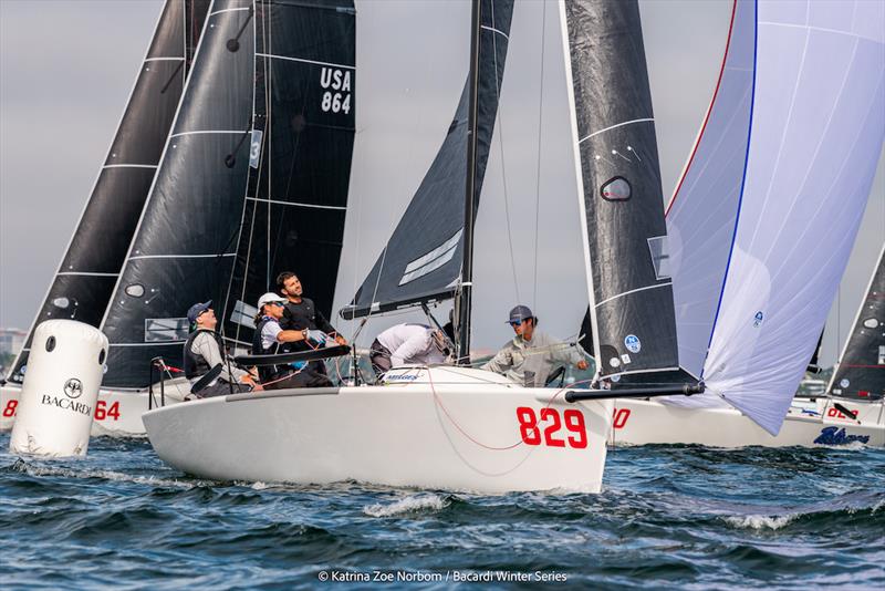 Bacardi Winter Series event 2 - Day 1 photo copyright Katrina Zoe Norbom taken at  and featuring the Melges 24 class