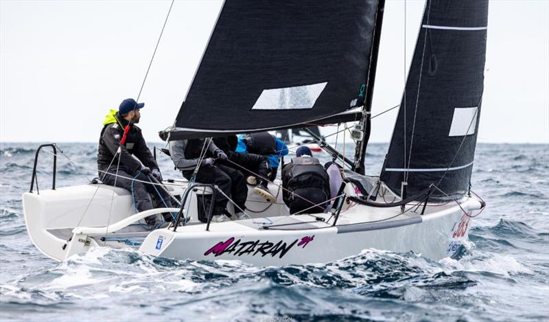 Mataran CRO 383 of Ante Botica retains its lead with five point margin on Day Two of the first event of the Melges 24 European Sailing Series 2022 in Rovinj, Croatia. - photo © IM24CA / Zerogradinord