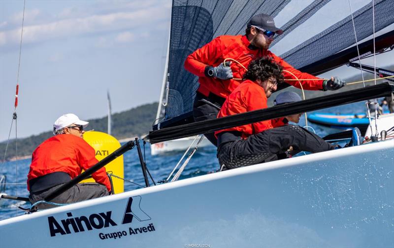 As a newcomer in the Melges 24 class, Italian Marcello Caldonazzo Arvedi's Gilles ITA793 that, helmed by Pietro D'Alí, an Italian legend able to be in the America's Cup, in the Olympic and Whitbread, well assisted by Andrea Trani, achieved sixth place. - photo © IM24CA / Zerogradinord