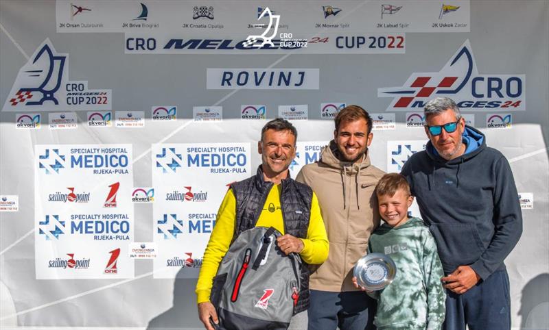 Panjic CRO739 of Luka Šangulin, well assisted by the experienced Croatian sailing rockstar, Tomislav Basic with Tonko Ramesa, Marko Smolic and Marko Pezelj in the crew - third overall at the first event of the Melges 24 European Sailing Series 2022. - photo © IM24CA / Zerogradinord