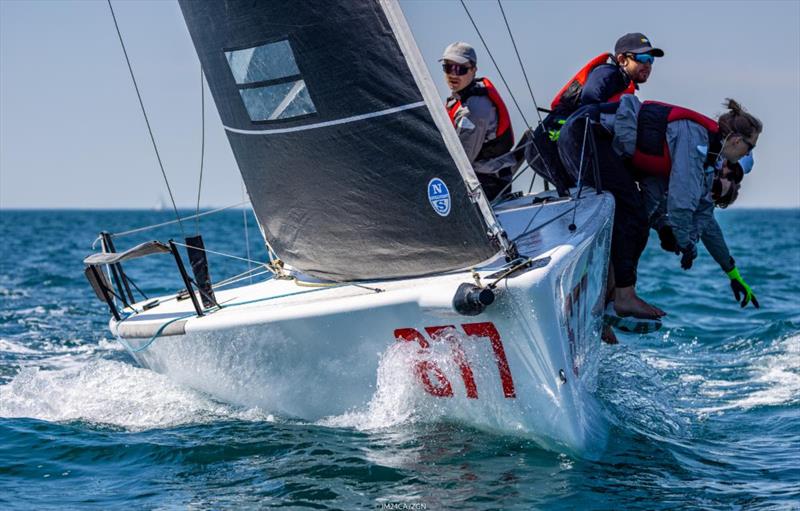 White Room GER677 of Michael Tarabochia, with Luis Tarabochia helming are on the second position both in overall and Corinthian ranking after Day One at the second event of the Melges 24 European Sailing Series 2022 in Trieste, Italy - photo © IM24CA / Zerogradinord