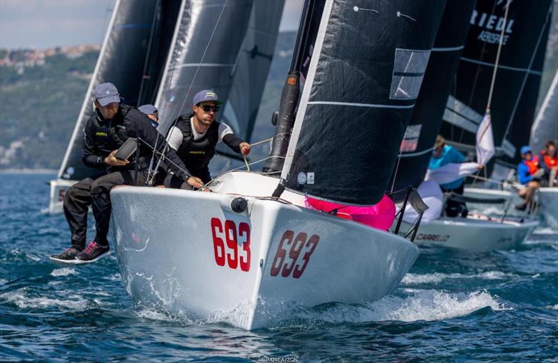 Melgina (14-1-16-4) led by Paolo Brescia and by the tactician Simon Sivitz, alternated brilliant races with others closed in double figures completing the provisional Top Five after Day Two - photo © IM24CA / Zerogradinord