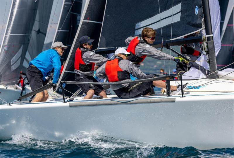 White Room GER677 of Michael Tarabochia, with Luis Tarabochia helming and Sophie Waldow, Marco Tarabochia, Olivier Oczycz onboard completed the overall podium, being the 2nd best Corinthian team at the second event of Melges 24 European Sailing Series - photo © IM24CA / Zerogradinord